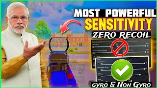 POWER OF🔥31 UPDATE ZERO RECOIL SENSITIVITY BGMI 31 UPDATE LASER SPRAY SENSITIVITY GYRO amp NO GYRO [upl. by Lauhsoj]