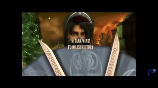 Mortal Kombat 9 Komplete Kollection KITANA WinsFlawless Victory [upl. by Rhtaeh460]