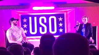 Chris Evans and Scarlett Johansson on USO Tour [upl. by Deanne551]