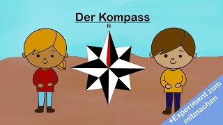 Lernvideo 4 Der Kompass  HSU Grundschule [upl. by Jabin920]