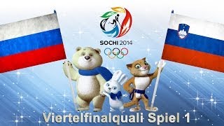 Olympia 2014 Sotchi 019  Russland  Slowenien VF Qualifikation 1 [upl. by Allevon]