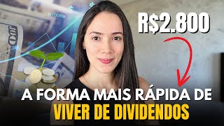 A maneira mais rápida de viver de dividendos com FIIS [upl. by Ede]