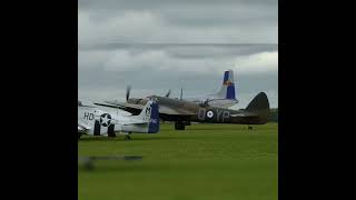 Red Bull DC6 Landing at Duxford Air Show planespotting aviation [upl. by Egarton]