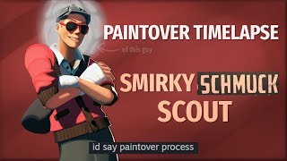 SFM Paintover Timelapse Smirky Schmuck Scout [upl. by Glory]