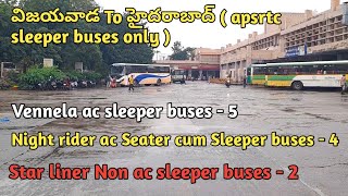 Apsrtc Sleeper Buses From Vijayawada To Hyderabad MGBS  Bus Ticket Fare [upl. by Renita]