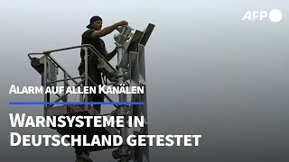 Bundesweiter Warntag Alarm auf allen Kanälen  AFP [upl. by Sidonia392]