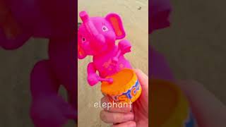 Beach Fun  Learn Animal Names Mouse Sheep Elephant Crab Duck Horse [upl. by Ecallaw]