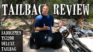 Motorcycle Tail Bag Review  Saddlemen TS3200 Deluxe Tail Bag [upl. by Liban]