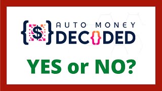 Auto Money Decoded Review  Legit System [upl. by Kiona]