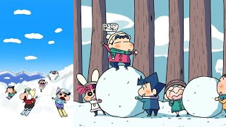 Shinchan participated in a snow competition with his friends [upl. by Husch]