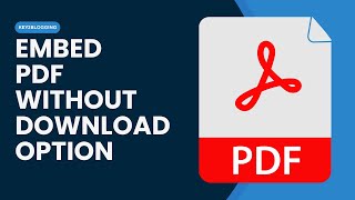 How to Embed a Pdf file without download option Using Google Drive [upl. by Anisirhc242]