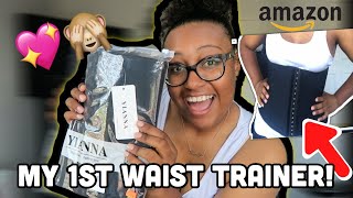 I BOUGHT A WAIST TRAINER  AMAZON REVIEW [upl. by Kolk12]