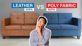 Leather vs Poly Fabric Sofa  MF Home TV [upl. by Ragen113]