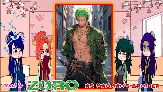 The Apothecary Diaries react to Zoro as Maomaos Brother  gacha club react [upl. by Abih146]