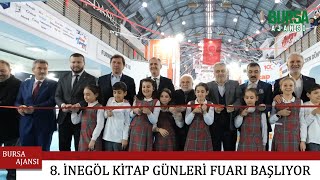 8 İnegöl Kitap Günleri Fuarı başlıyor [upl. by Oirrad]