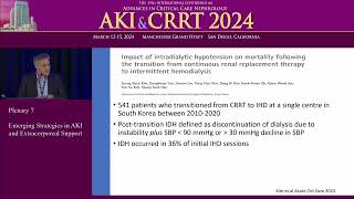 Transitions from CRRT to IRRT Strategies for Success  CRRT 2024 [upl. by Akimit491]