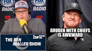 Jon Gruden At Chiefs Camp is AWKWARD l BEN MALLER SHOW [upl. by Chrisoula]