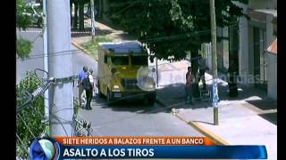 Asalto a los tiros a un blindado  Telefe Noticias [upl. by Neirrad]