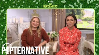 The Buccaneers Interview Josie Totah and Mia Threapleton on Their Favorite Mabel and Honoria Scenes [upl. by Enneibaf]