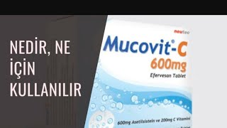 Mucovit c tablet nedir nasıl kullanılır  eczacılık efervesan balgam vitamin vitaminc [upl. by Attenreb]