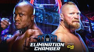 Elimination Chamber Brock Lesnar vs Bobby Lashley Match [upl. by Anirrok]