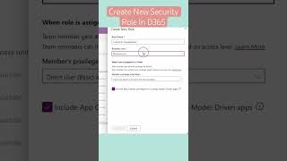 Dynamic 365 How to create a new security role [upl. by Sayer]