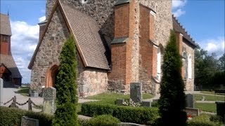 The Old Church Old Cathedral at Old Uppsala Sweden at August 14 2014 [upl. by Nilla]