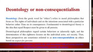 Consequentialism Versus Nonconsequentialism or Teleology Versus Deontology [upl. by Kenelm]