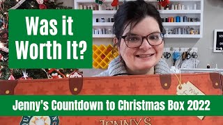 IS IT WORTH THE MONEY Jennys Countdown to Christmas Box 2022  MSQC [upl. by Bohlin954]