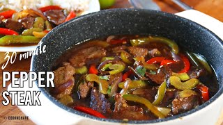 Easy Pepper Steak Recipe in 25 Minutes 🍽 [upl. by Anah]