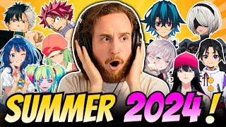 Singer Reacts to ANIME OPENINGS for THE FIRST TIME  SUMMER 2024 [upl. by O'Neill]