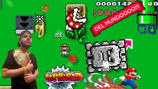 Super Mario Maker 2 SUPERO el SPEEDRUN Mas DIFICIL SMW de Mario Maker Del Mundoooo [upl. by Annej]