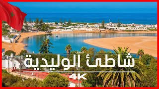 4K المغرب 🇲🇦 شاطئ الوليدية بالدرون [upl. by Llenral635]