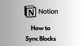 Notion  How to Sync Blocks [upl. by Egide353]