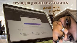 ateez ticketing experience  trying to get kpop concert tickets ATL [upl. by Zoubek672]