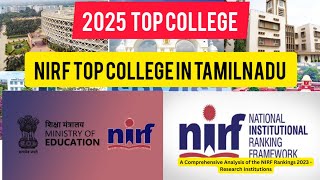 2025nirfranking Top Engineering Colleges in Tamilnadu Admission Open [upl. by Starla]