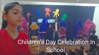 Childrens Day Celebration In School 🏫🥳 childrensday schoolvlog dance celebration vlog [upl. by Tristis]