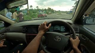 Toyota Corolla  2004 POV driving Raw sound [upl. by Esenahs158]