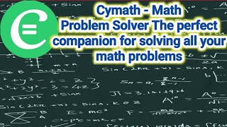 How to use the application Cymath  MathProblem Solver [upl. by Sairahcaz]