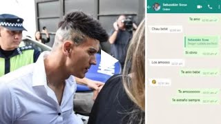 Abuso sexual en Vélez Se conocieron los chats que Sebastián Sosa con su esposa [upl. by Odab507]