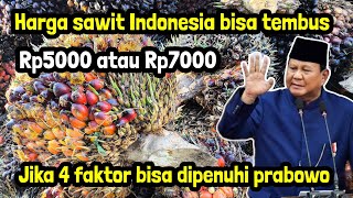 Harga sawit indonesia bisa lebih Rp5000 jika 4 faktor ini bisa terjadi [upl. by Esorbma281]