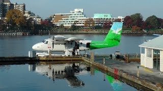 DHC6 TWIN OTTER EARLY MORNING FLIGHT  VANCOUVER TO VICTORIA [upl. by Norrv]