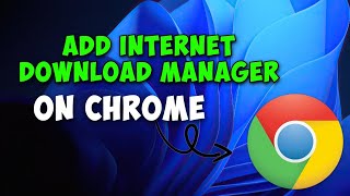 How to Add Internet Download Manager in Google Chrome [upl. by Tasiana]