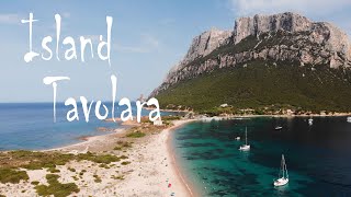 Island Tavolara Sardinia Beaches by Drone 4K [upl. by Spearman]