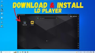 How To Download LDPlayer On Windows 10 [upl. by Eiralam254]