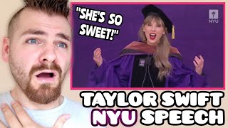 First Time EVER Reacting to Taylor Swifts NYUs 2022 Commencement Speaker Speech  REACTION [upl. by Siroved]