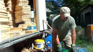 BeekeepingTreating wood Beehive boxestopsbottomsBeekeepers Bee hives preservation wood rot stop [upl. by Doug791]