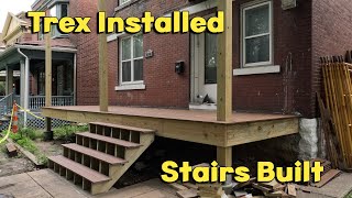 New Stairs and Trex Composite Decking Installation Historic Front Porch Rebuild Episode 3 [upl. by Niela501]