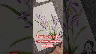 Teach you how to draw simple orchids music beach love edm travel [upl. by Ysiad773]