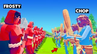 CHOP VS FROSTY INSIDE TOTALLY ACCURATE BATTLE SIMULATOR [upl. by Anicul]